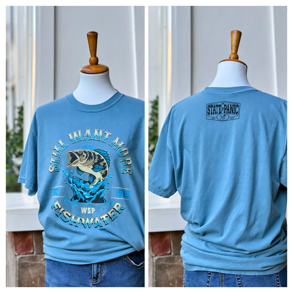 WSP Panic Shirt | Bear’s Gone Fishing | Tee Shirt | Comfort Colors Pocket  Tee Widespread Panic