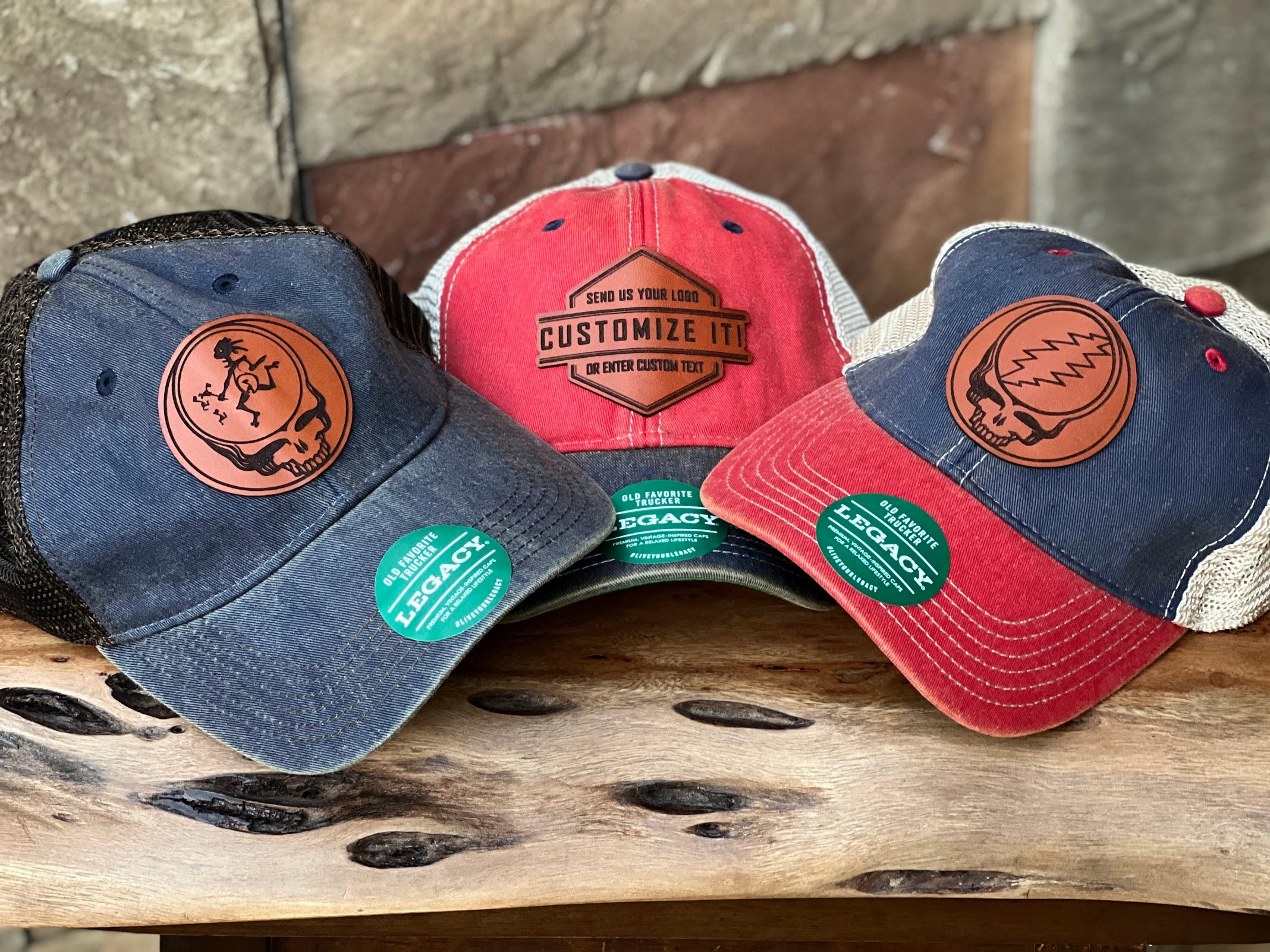 Custom Leather Patch Hats - Design your hat